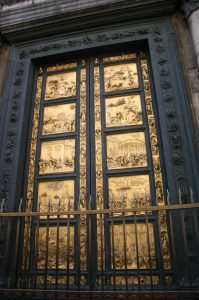 Puertas doradas del baptisterio de florencia