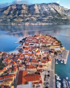 Ciudad de korkula isla Korcula croacia
