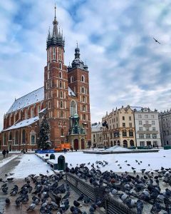 plaza del mercado de cracovia o rynek glowny