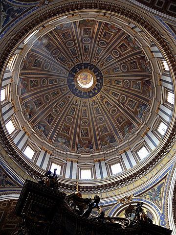 Cupula de San Pedro del Vaticano  Interior