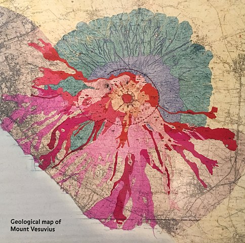 Carta geologica del Vesuvio (inizio XX secolo) 