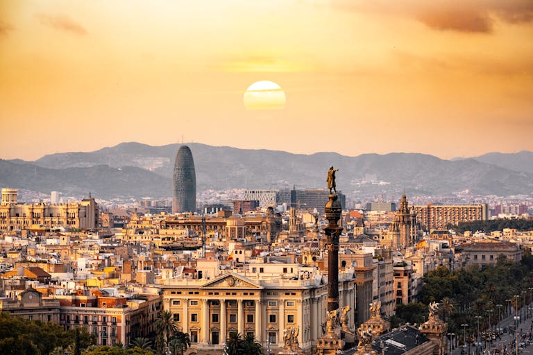 Que ver en Barcelona, Vista del Skyline de Barcelona