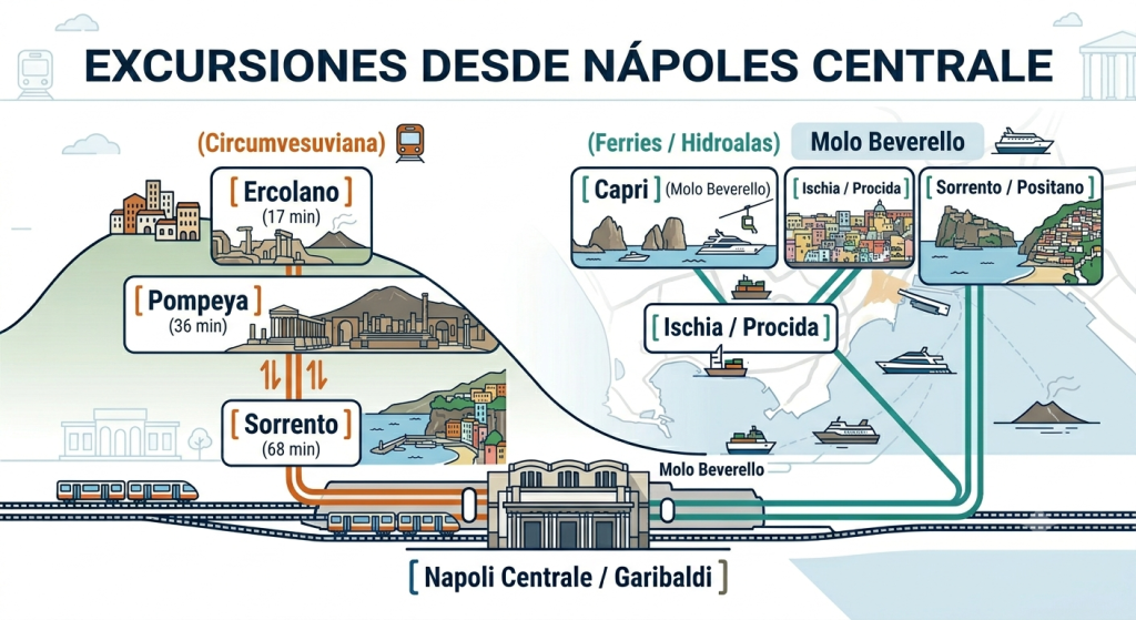 Como moverse por Napoles excursiones desde napoles