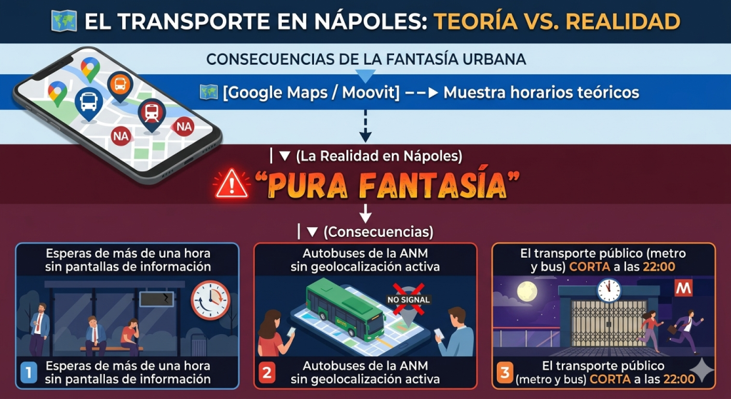 Que Hacer en Nápoles, moverse en transporte publico.