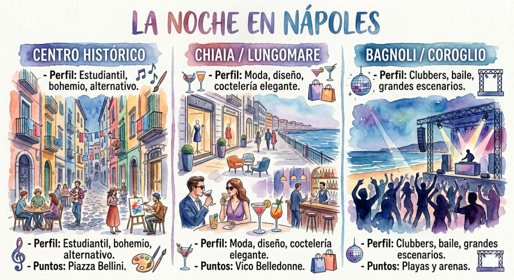 vida nocturna de napoles