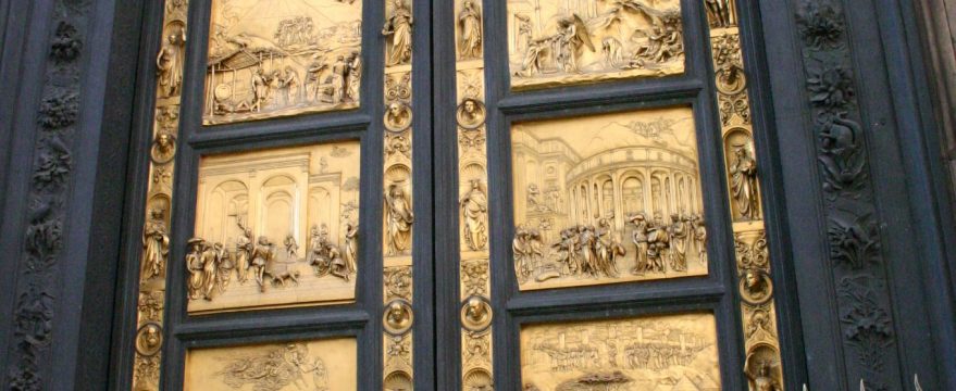 Puertas doradas del baptisterio de florencia